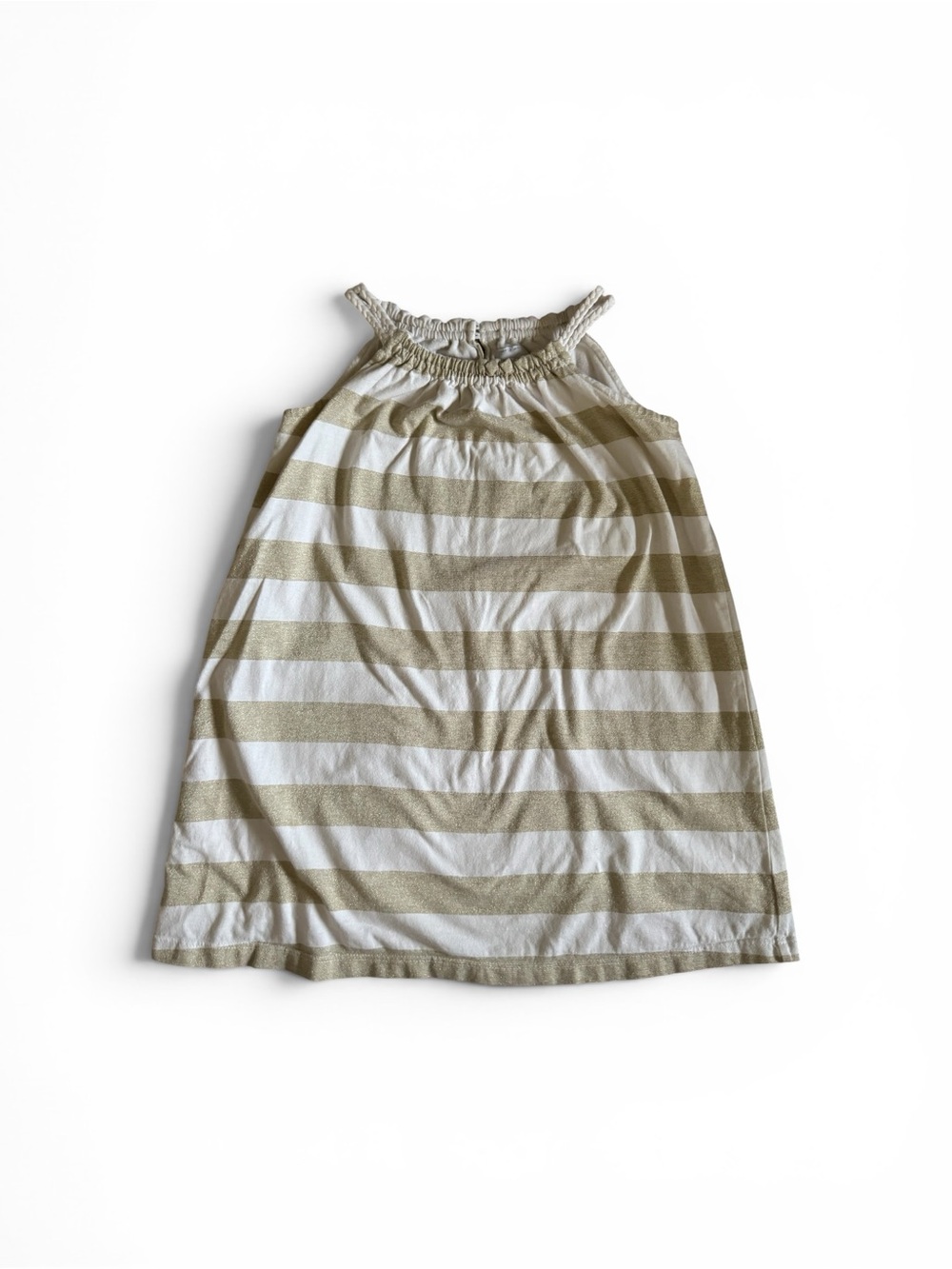 Baby gap striped neutral summer dress
